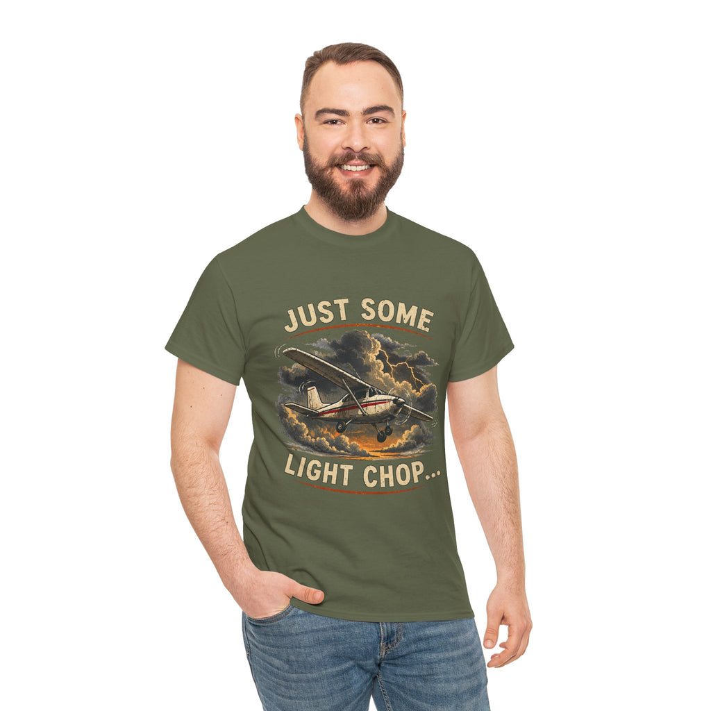 “Just Some Light Chop” - Funny Pilot T-Shirt - Cessna Aviation Tee