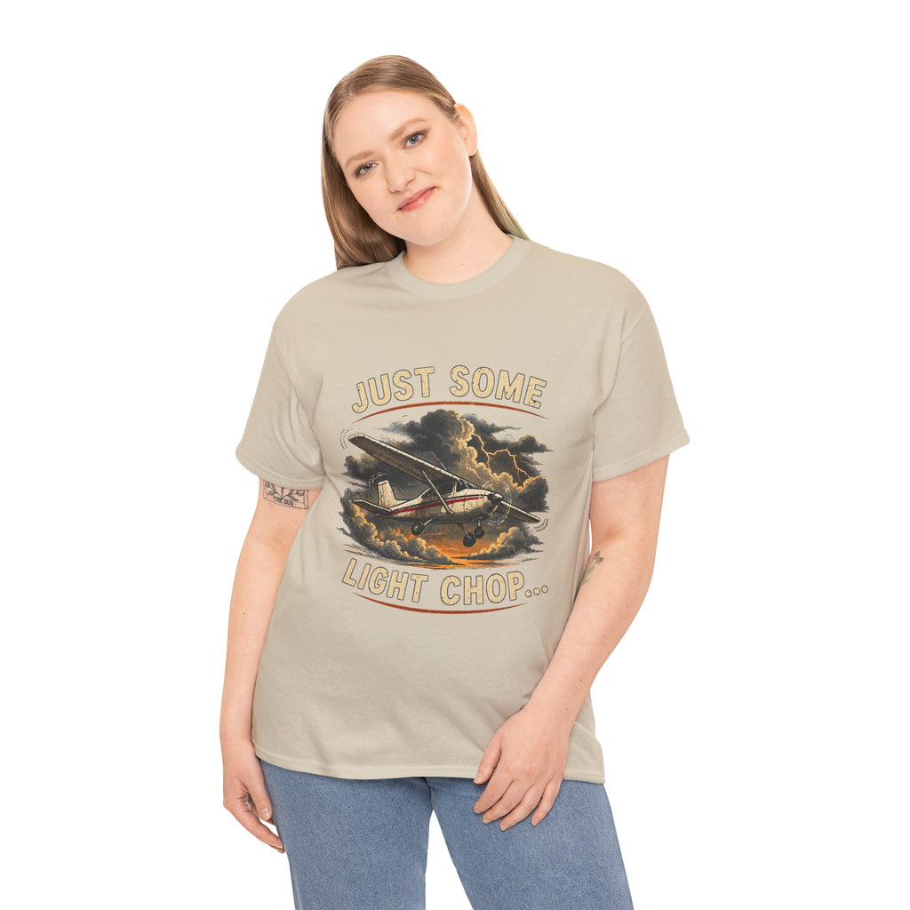“Just Some Light Chop” - Funny Pilot T-Shirt - Cessna Aviation Tee