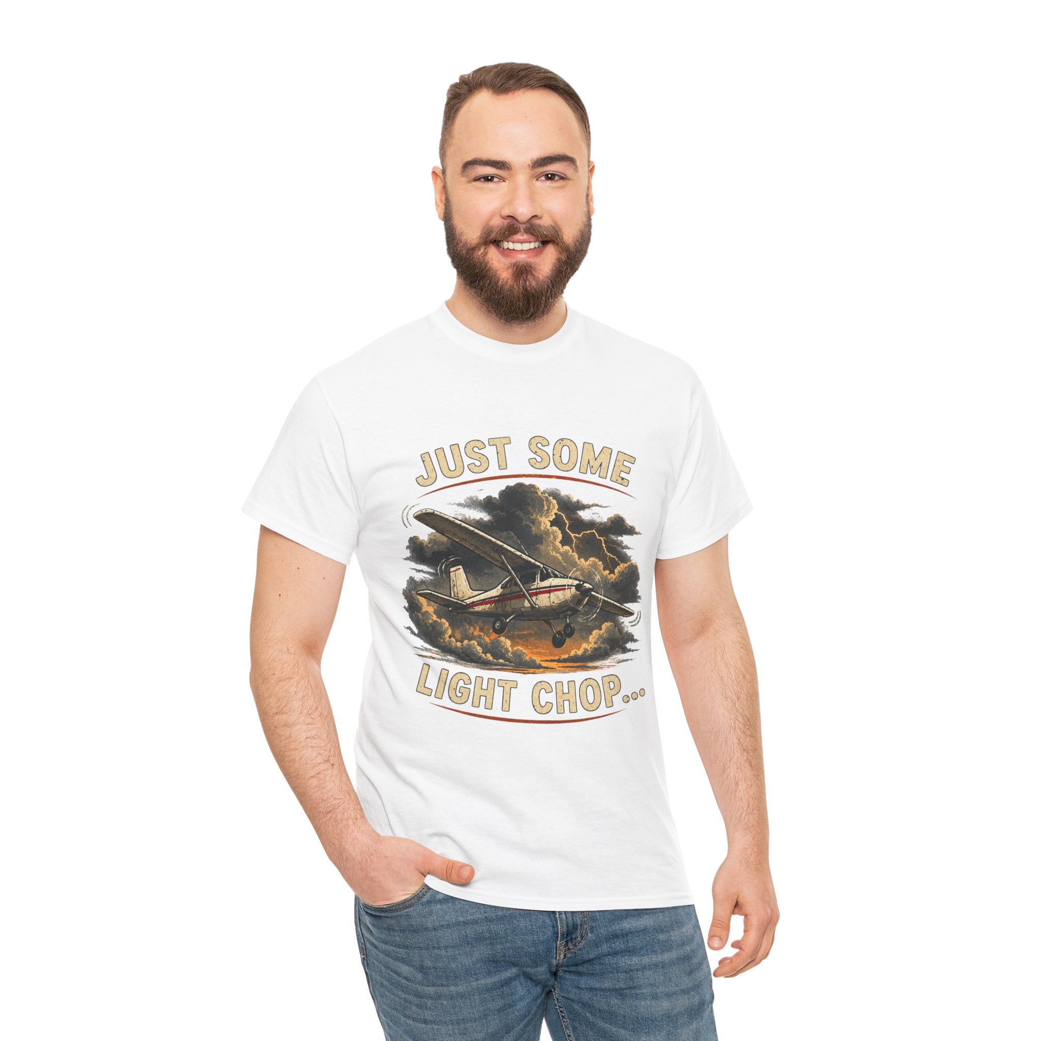 “Just Some Light Chop” - Funny Pilot T-Shirt - Cessna Aviation Tee