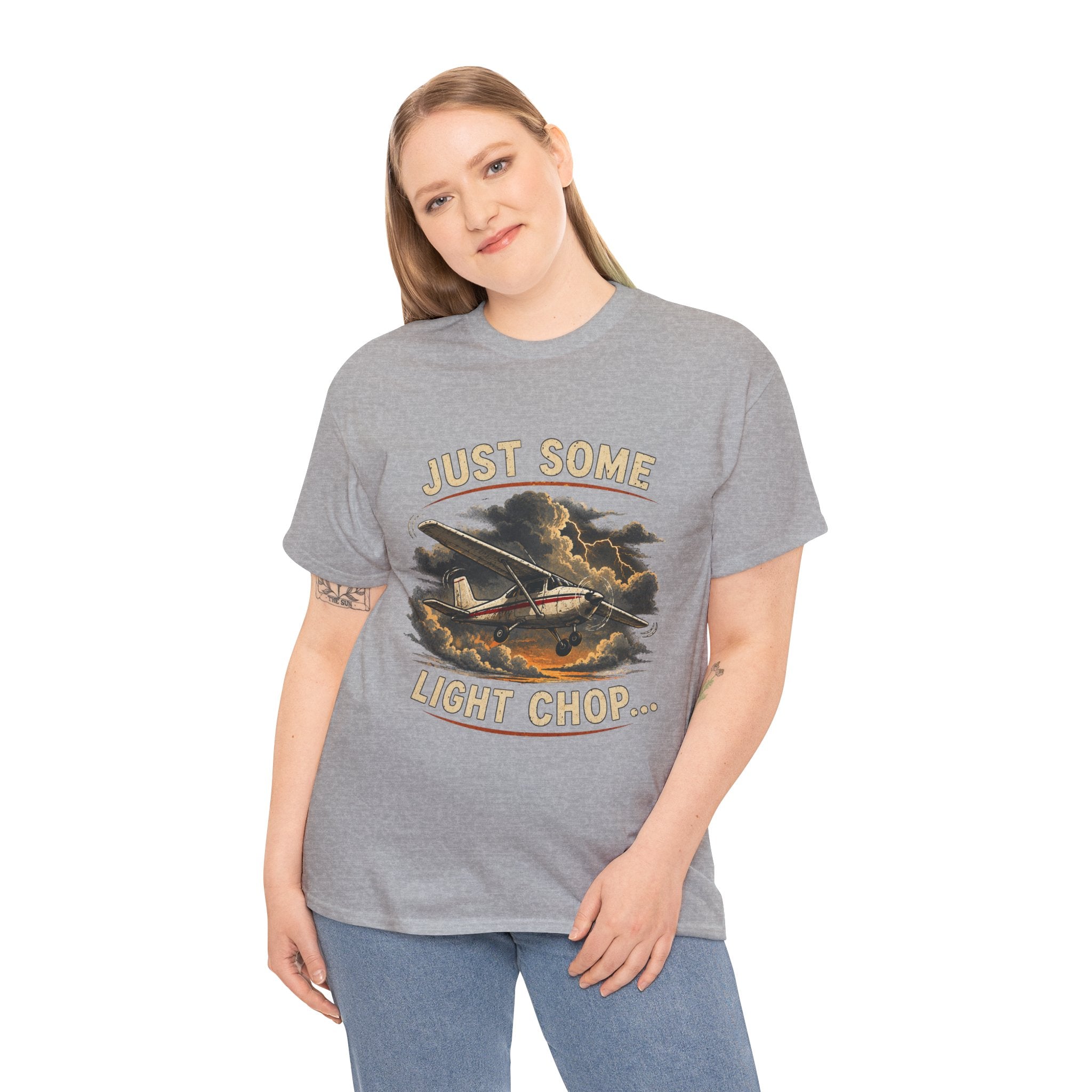 “Just Some Light Chop” - Funny Pilot T-Shirt - Cessna Aviation Tee