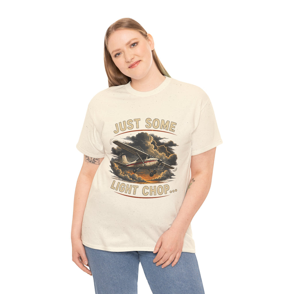 “Just Some Light Chop” - Funny Pilot T-Shirt - Cessna Aviation Tee