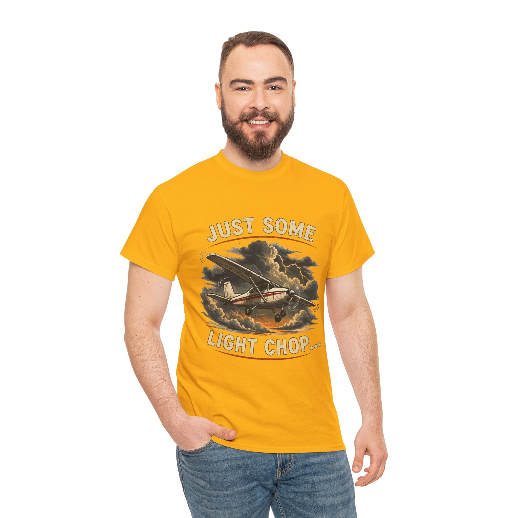 “Just Some Light Chop” - Funny Pilot T-Shirt - Cessna Aviation Tee