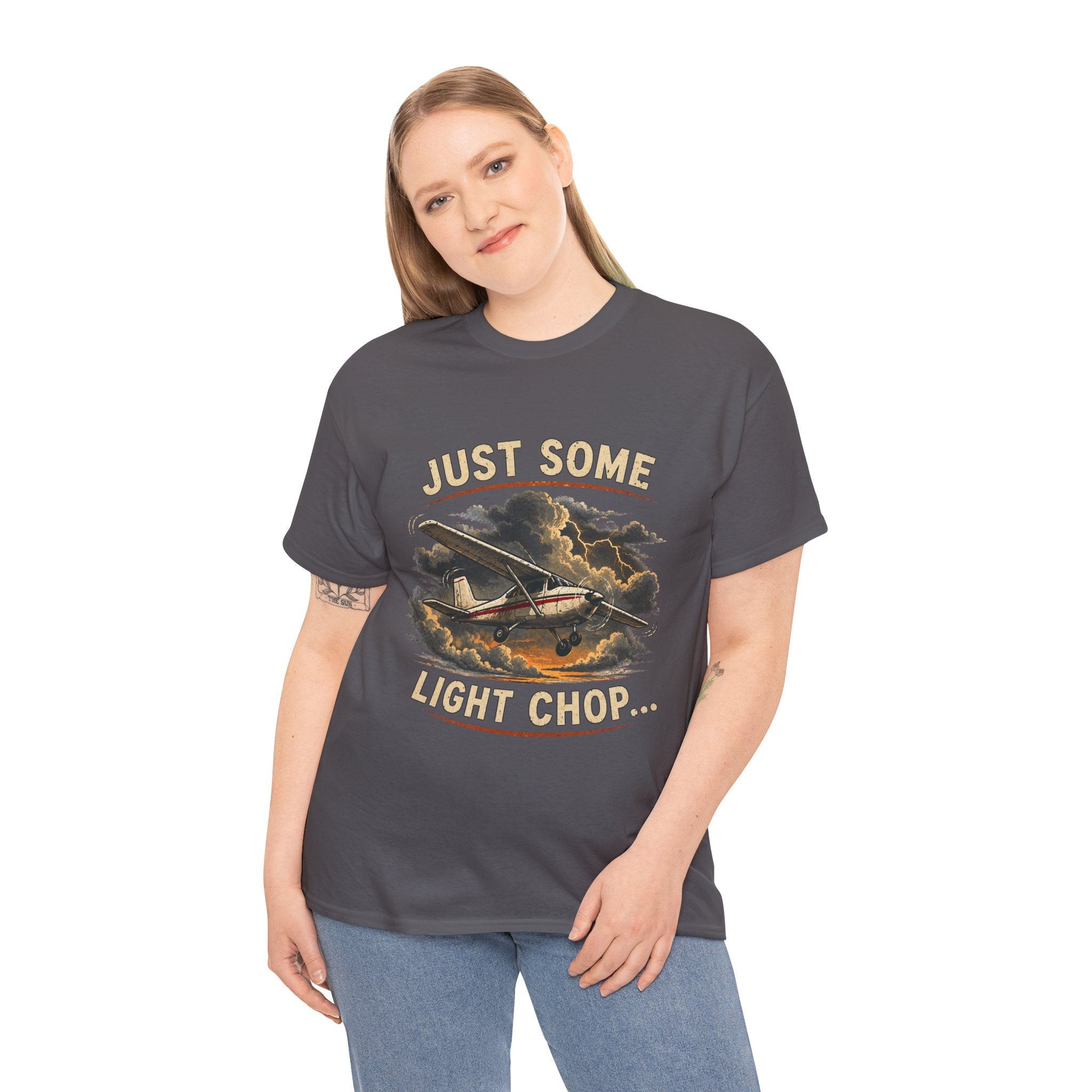 “Just Some Light Chop” - Funny Pilot T-Shirt - Cessna Aviation Tee