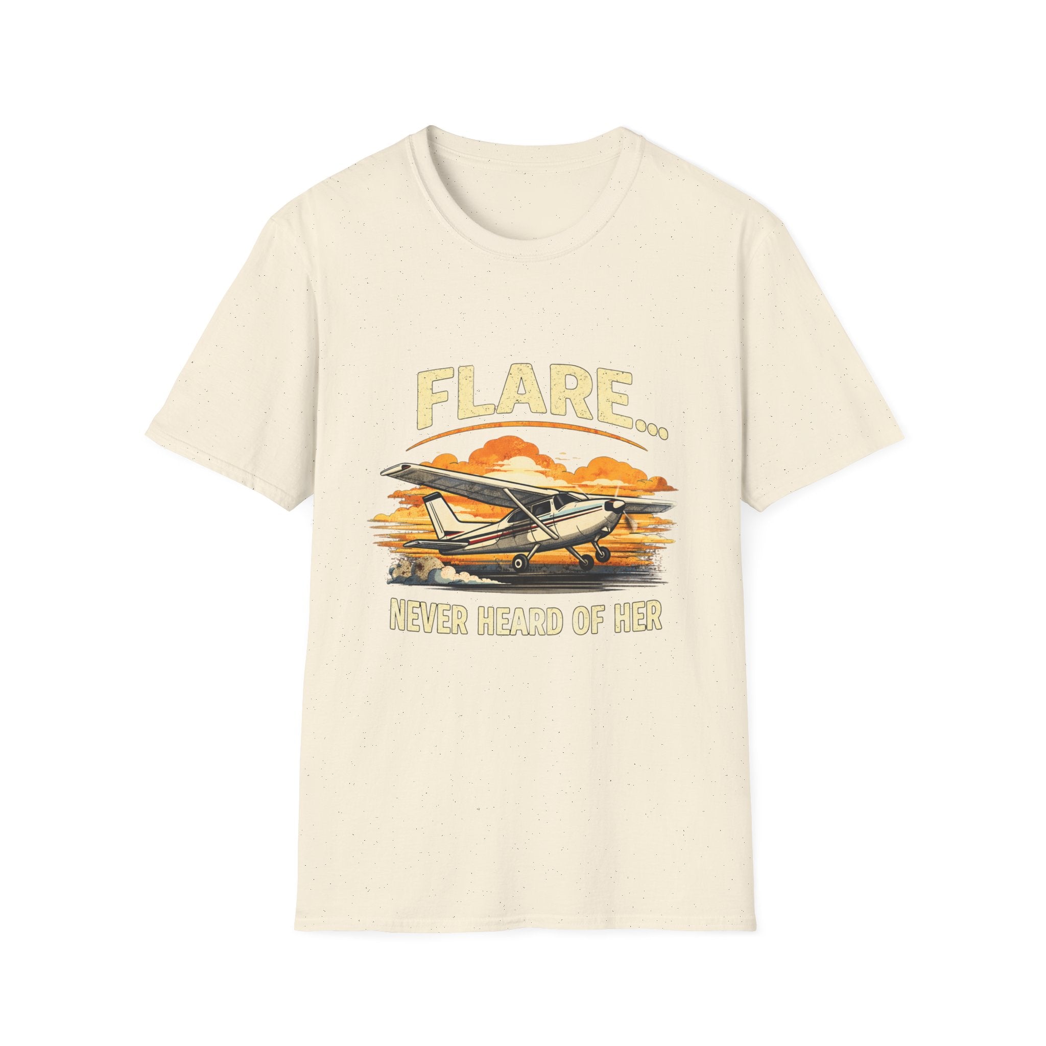 “Flare...Never Heard of Her” - Funny Pilot T-Shirt - Cessna Aviation Tee