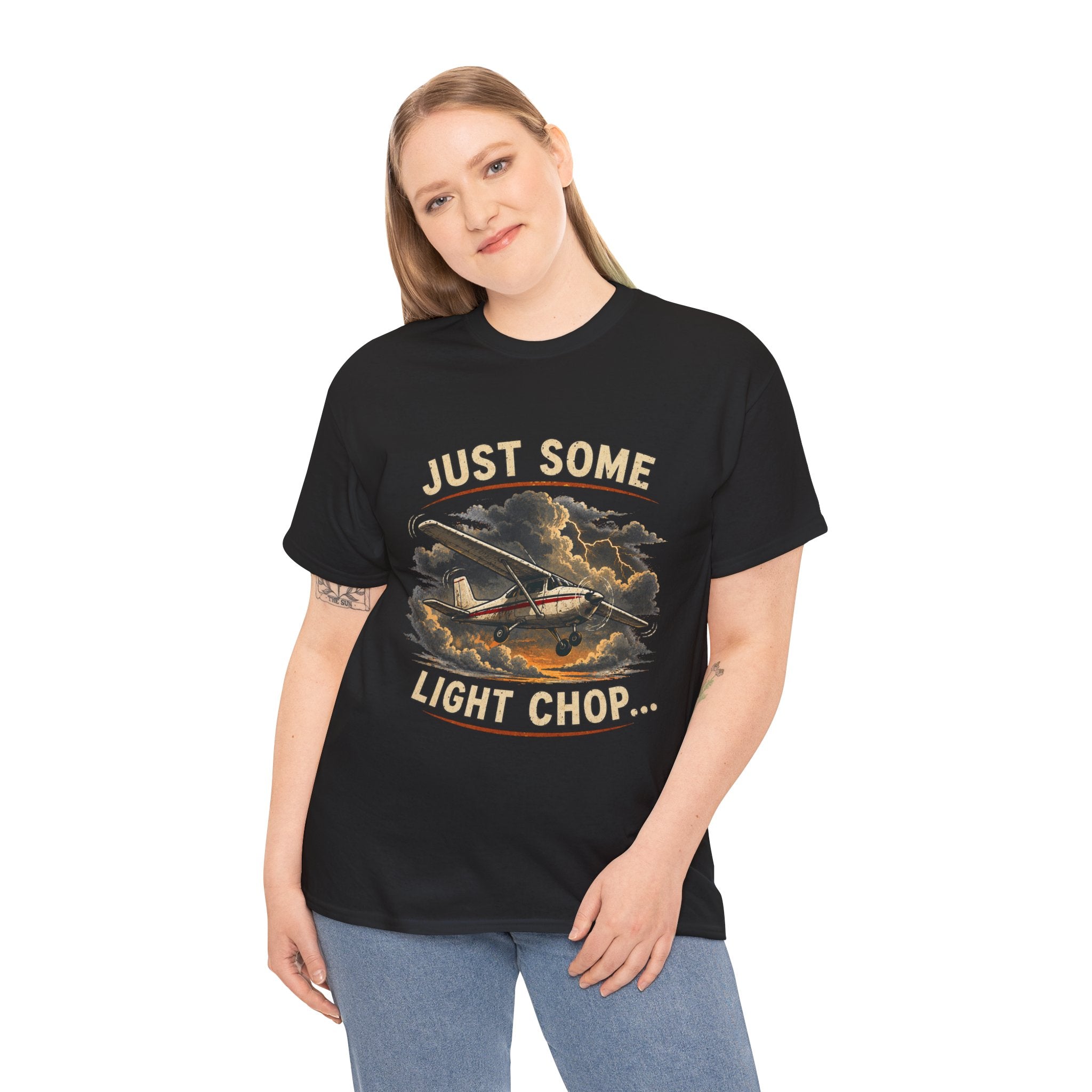 “Just Some Light Chop” - Funny Pilot T-Shirt - Cessna Aviation Tee