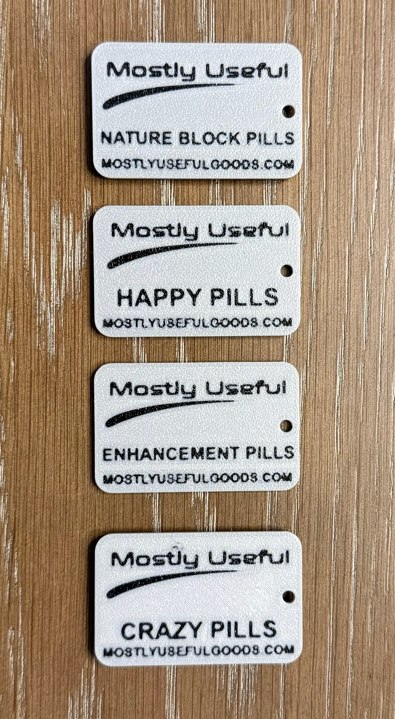 Personalized Fake Pill Pack Keychains - Funny Keychains