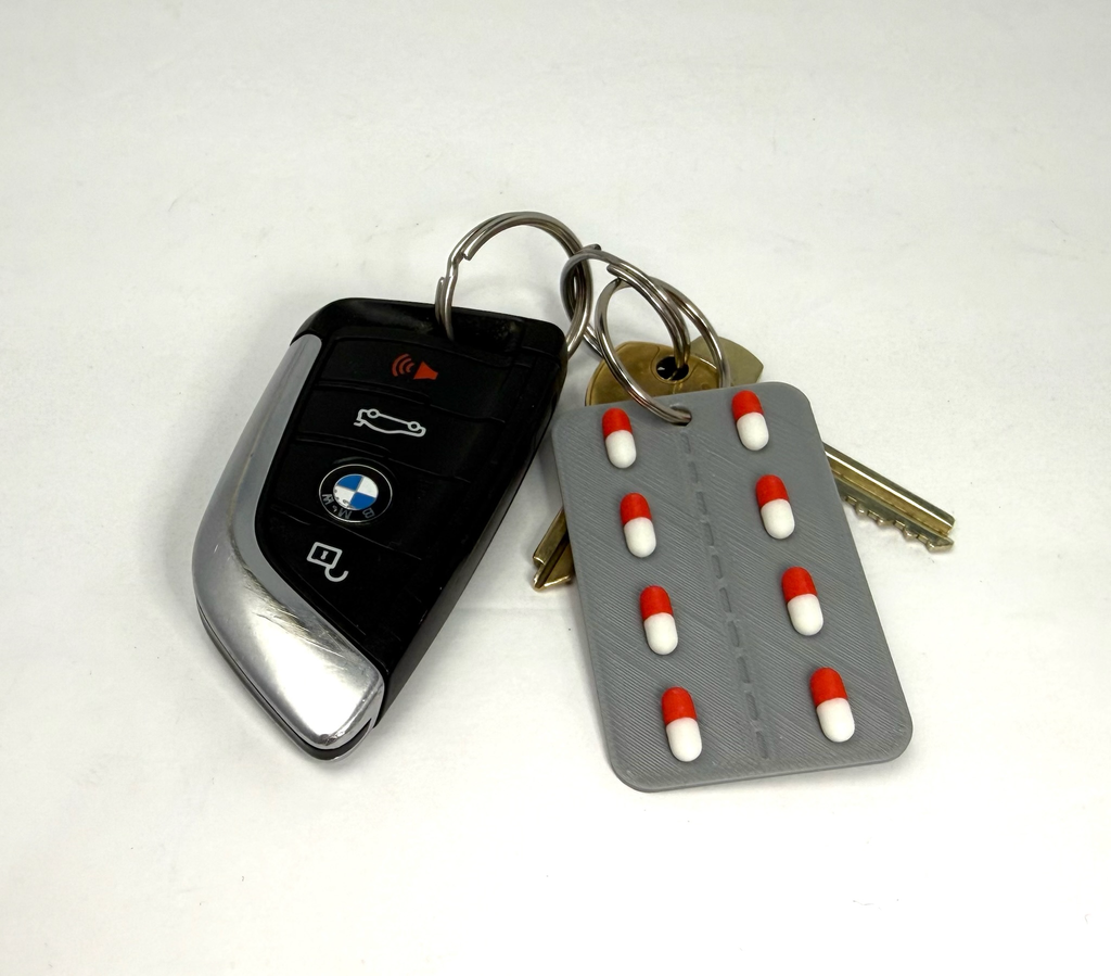 Fake Pill Pack Keychains - Funny Keychains