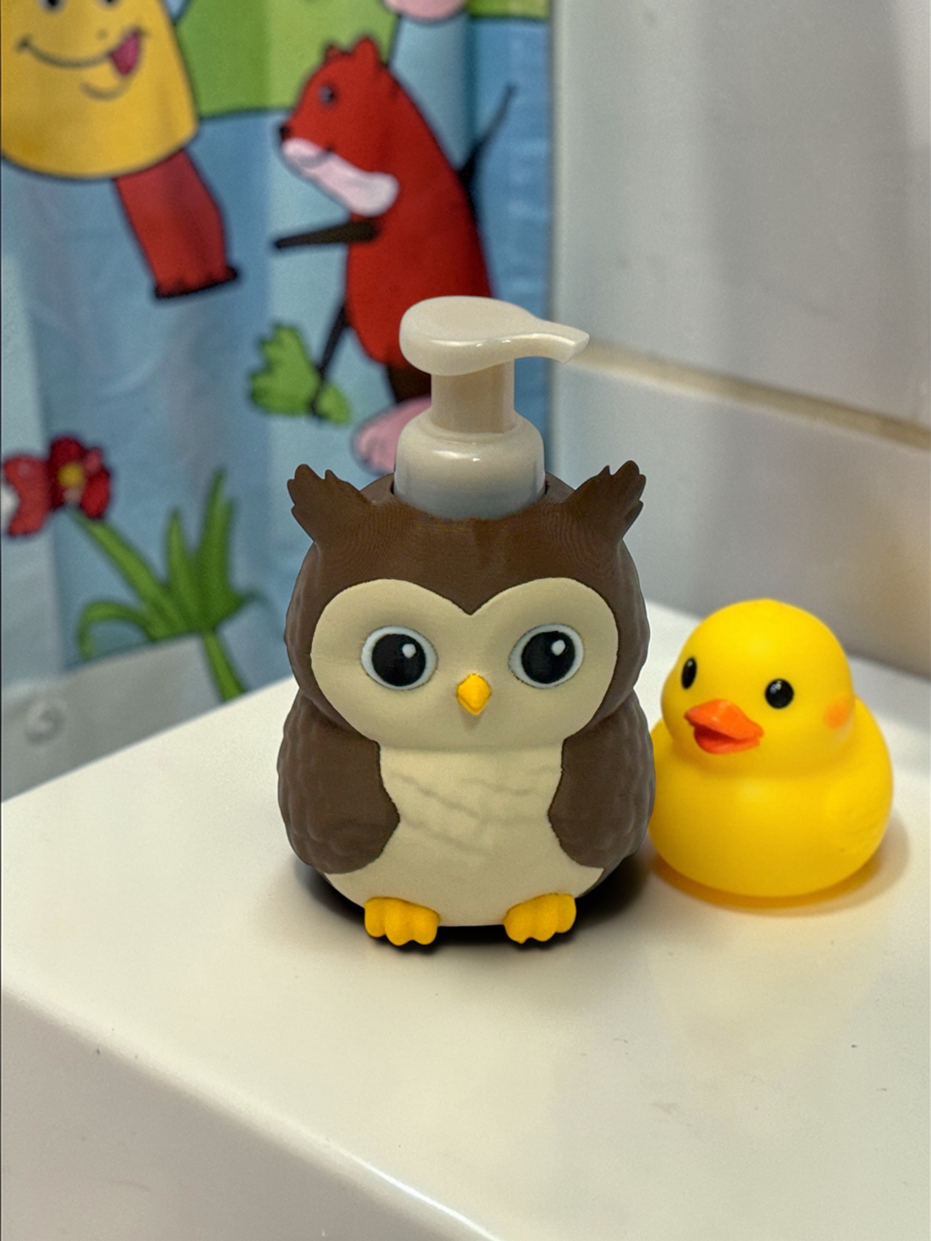 Cute Owl Soap Bottle Cover (Fits Bath and Body Works Hand Soaps)