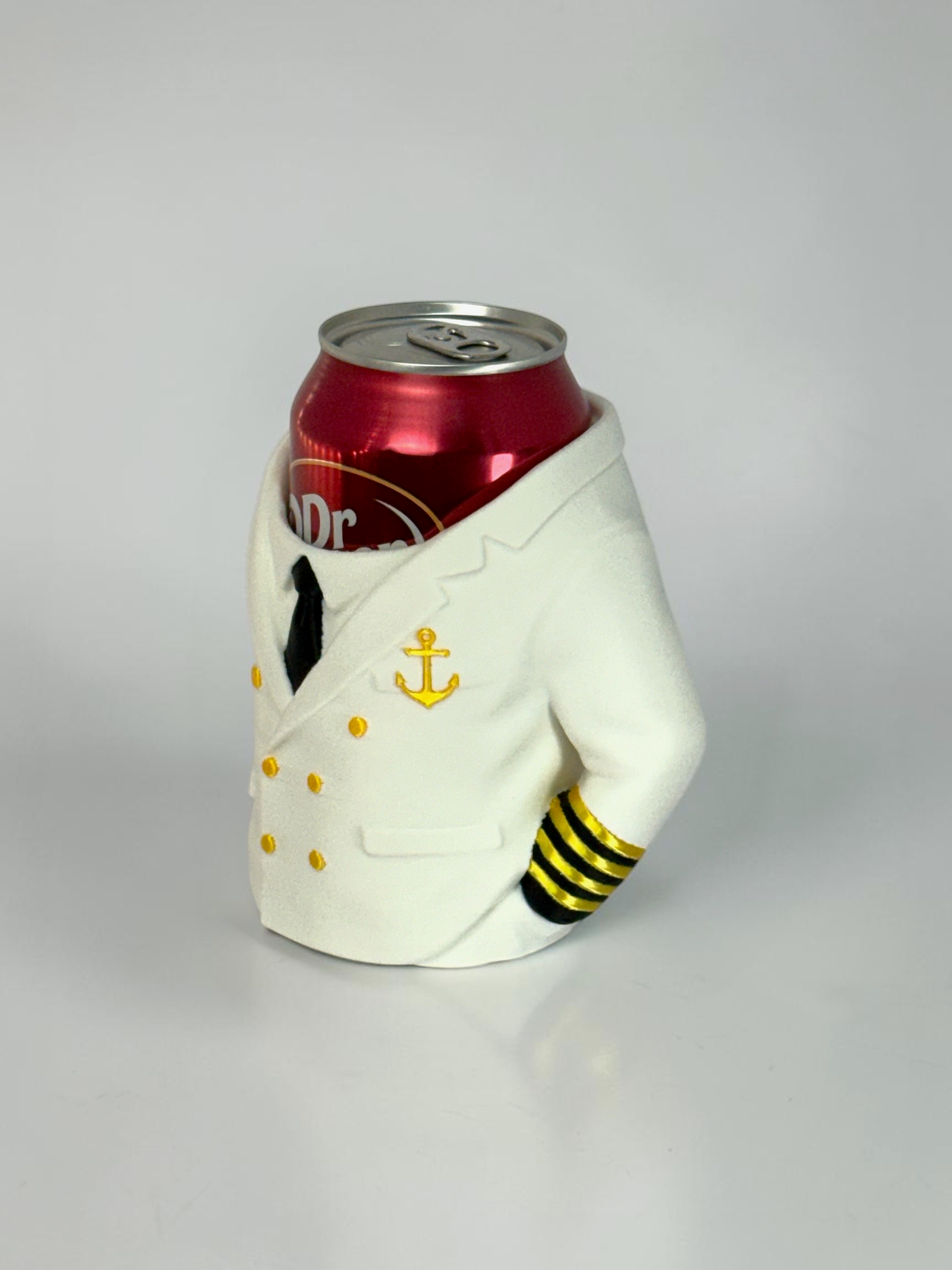 Captain Can Holder (Ship or Yacht Captain Version) Soda Can or Desktop Pen Holder - Novelty Gift