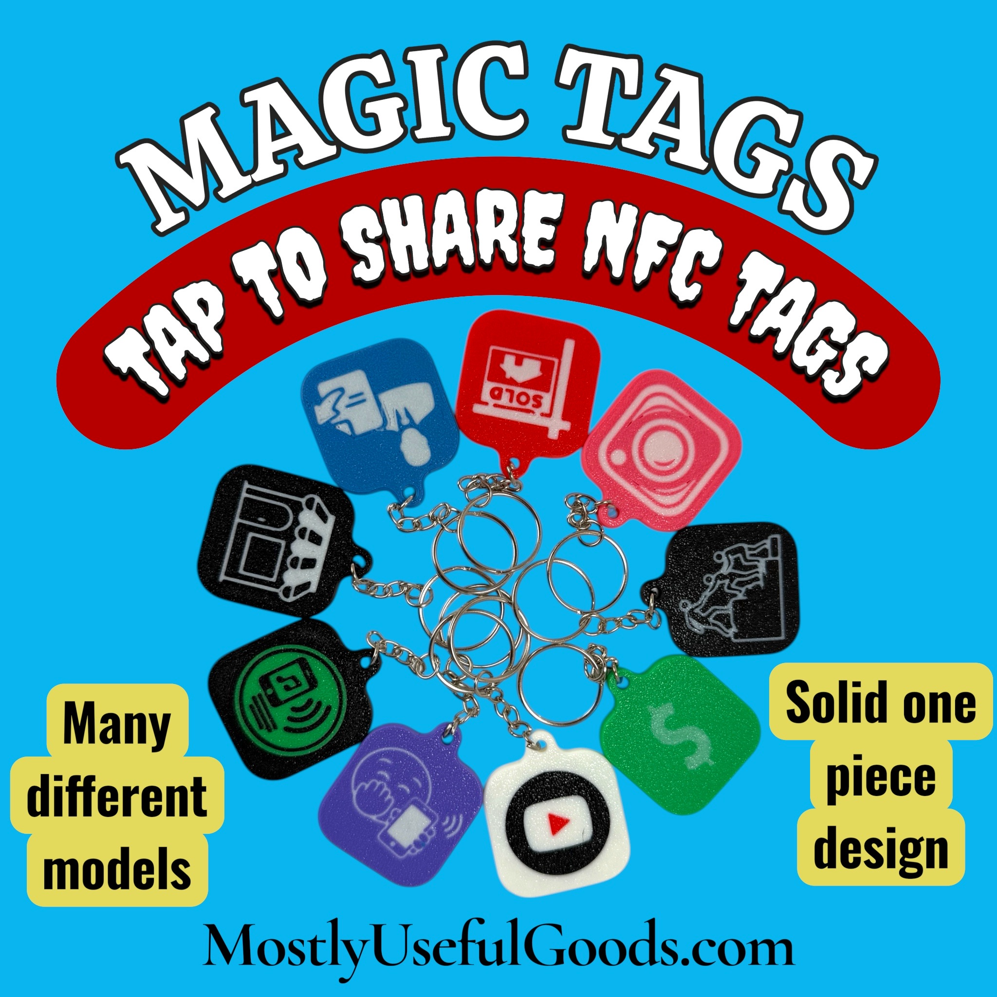 Magic Tag - NFC Tap to Share Keychain