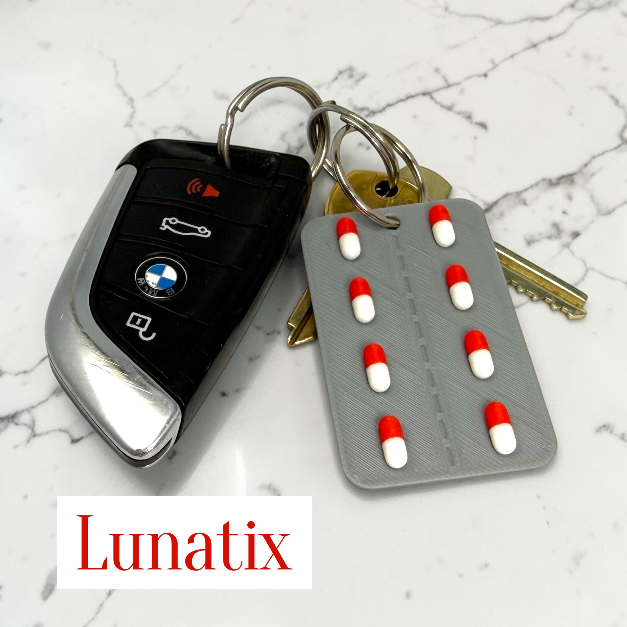 Fake Pill Pack Keychains - Funny Keychains