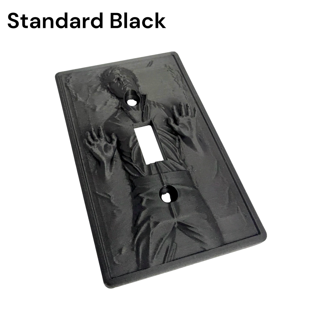 Frozen in Carbonite Light Switch Cover Plate | 3D Printed Sci-Fi Wall Decor | Geek Room Decor | Game Room Switch Plate | Gift for Movie Fans