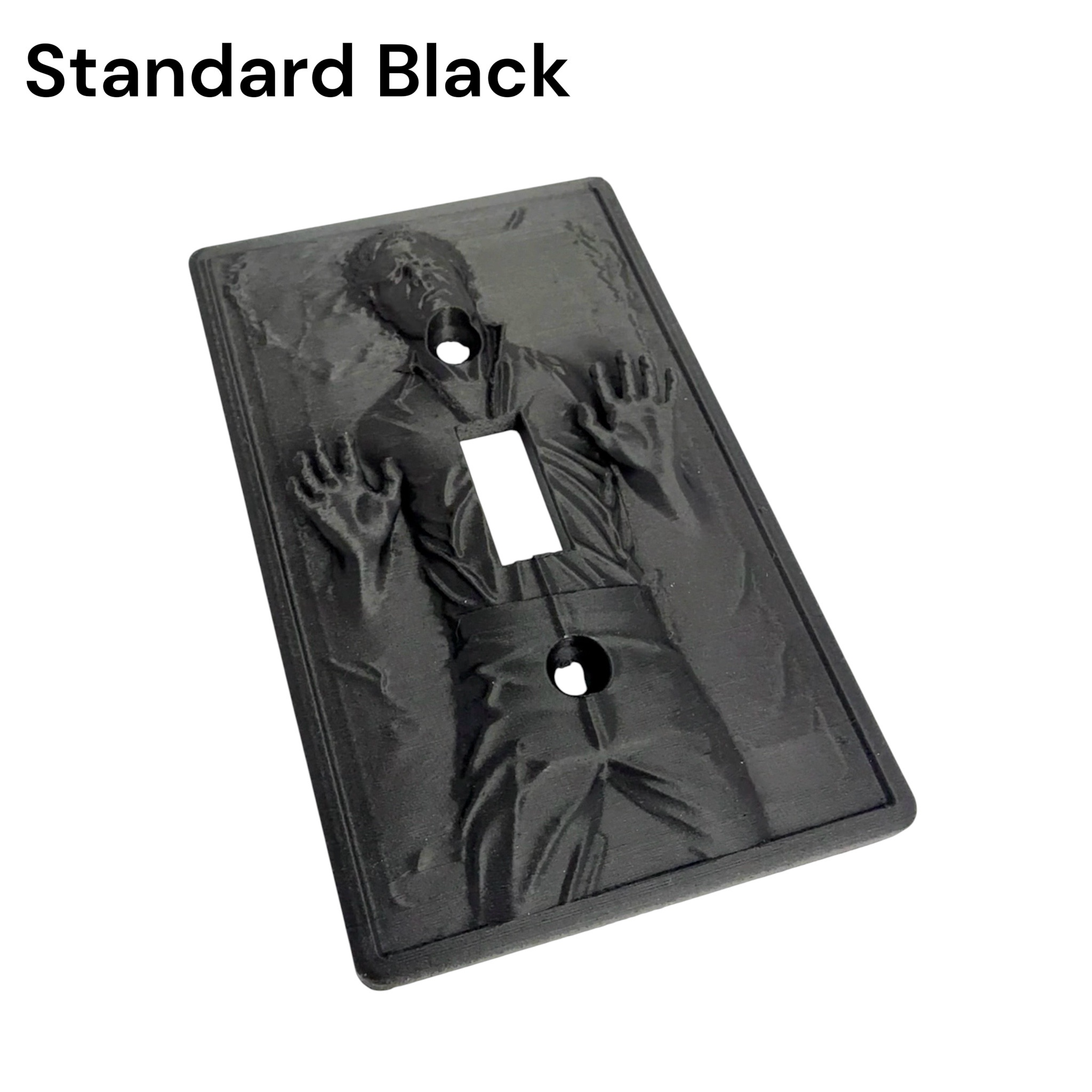 Frozen in Carbonite Light Switch Cover Plate | 3D Printed Sci-Fi Wall Decor | Geek Room Decor | Game Room Switch Plate | Gift for Movie Fans