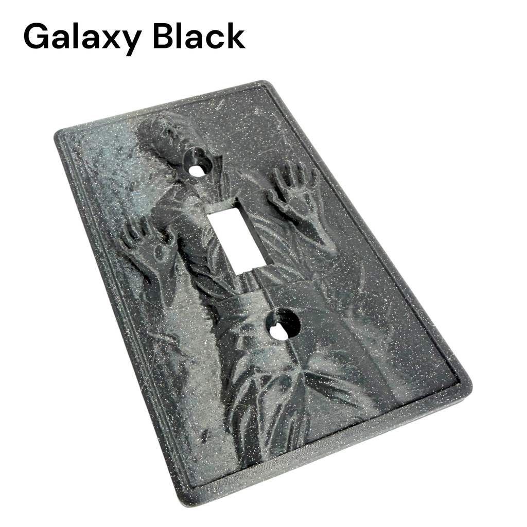 Frozen in Carbonite Light Switch Cover Plate | 3D Printed Sci-Fi Wall Decor | Geek Room Decor | Game Room Switch Plate | Gift for Movie Fans