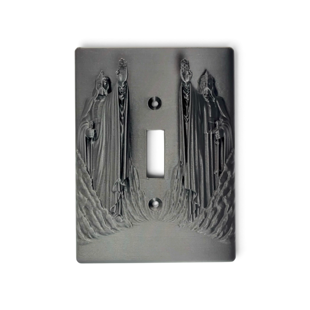 Argonath Pillars of the Kings Light Switch Cover Plate - Lord of the Rings Middle Earth Inspired