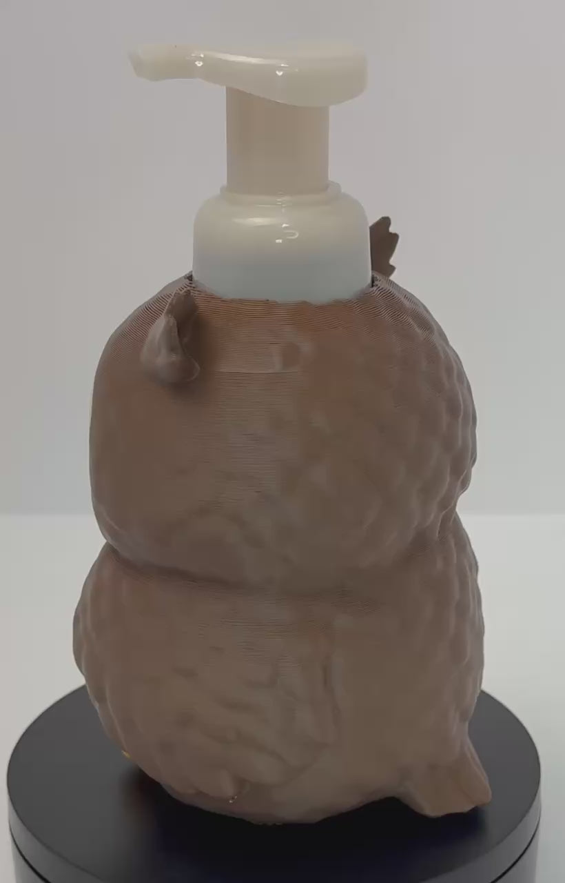 Cute Owl Soap Bottle Cover (Fits Bath and Body Works Hand Soaps)